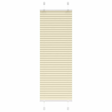 vidaXL pliszírozott redőny krém 50x150 cm szövetszélesség 49,4 cm lakástextília