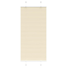 vidaXL pliszírozott redőny krém 65x100 cm szövetszélesség 64,4 cm redőny