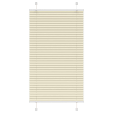 vidaXL pliszírozott redőny krém 70x100 cm szövetszélesség 69,4 cm redőny