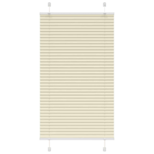 vidaXL pliszírozott redőny krém 80x100 cm szövetszélesség 79,4 cm lakástextília