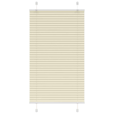 vidaXL pliszírozott redőny krém 80x150 cm szövetszélesség 79,4 cm redőny