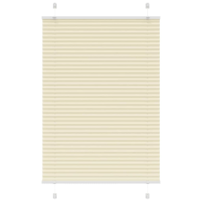 vidaXL pliszírozott redőny krém 90x100 cm szövetszélesség 89,4 cm lakástextília