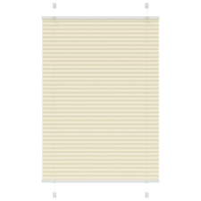 vidaXL pliszírozott redőny krém 90x150 cm szövetszélesség 89,4 cm lakástextília