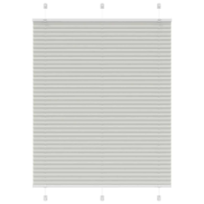 vidaXL pliszírozott redőny világosszürke 105x100 cm szövetszélesség redőny