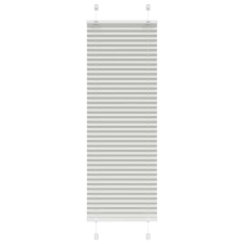 vidaXL pliszírozott redőny világosszürke 50x100 cm szövetszélesség redőny