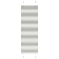 vidaXL pliszírozott redőny világosszürke 50x100 cm szövetszélesség lakástextília