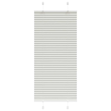 vidaXL pliszírozott redőny világosszürke 65x100 cm szövetszélesség lakástextília