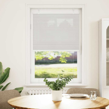 vidaXL pliszírozott redőny világosszürke 70x100 cm szövetszélesség (4015324) lakástextília