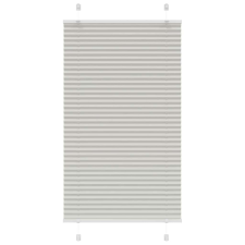vidaXL pliszírozott redőny világosszürke 75x100 cm szövetszélesség redőny