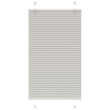 vidaXL pliszírozott redőny világosszürke 80x100 cm szövetszélesség lakástextília