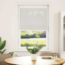 vidaXL pliszírozott redőny világosszürke 80x100 cm szövetszélesség (4015326) lakástextília
