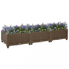 vidaXL polipropilén magaságyás 120 x 40 x 23 cm kerti dekoráció