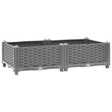 vidaXL polipropilén magaságyás 80 x 40 x 23 cm kerti dekoráció