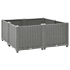 vidaXL polipropilén magaságyás 80 x 80 x 38 cm kerti tárolás