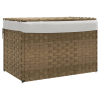 vidaXL polyrattan szennyeskosár fedéllel 55,5 x 35 x 34 cm (372049)