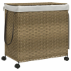 vidaXL polyrattan szennyeskosár kerekekkel 60x35x60,5 cm (372039)