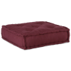 vidaXL puff 2 db-os szett Burgundi 100% pamut 70 x 70 x 36 cm