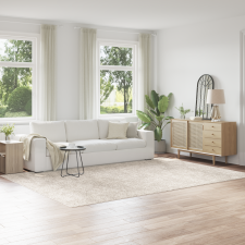 vidaXL Puhasztott Szőnyeg Latex Alapréteggel Krém 240x340 cm lakástextília
