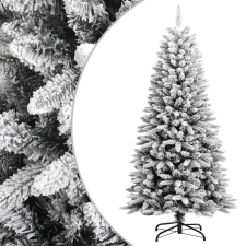 vidaXL PVC és polietilén műkarácsonyfa pelyhes hóval 120 cm műfenyő