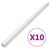 vidaXL PVC kábelcsatornák 33 x 33 mm 10 m