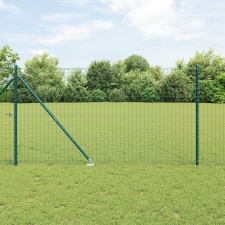 vidaXL Rácsos oszlopok tüskével 52 db Ø32 mm 140 cm Horganyzott acél kerti bútor