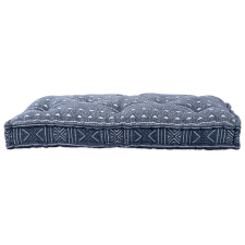 vidaXL Raklap Kanapé Párna Indigó Pamut 120 cm x 80 cm Párna kerti bútor