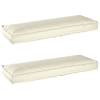 vidaXL Raklap párna készlet 2 pcs Krém 120 x 40 x 8 cm Oxford szövet