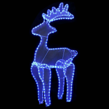 vidaXL Rénszarvasos karácsonyi dísz hálóval és 306 led-del 60x24x89 cm kültéri világítás