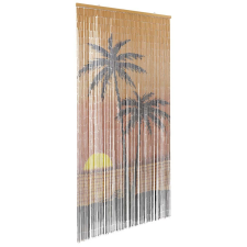 vidaXL rovaros ajtófüggöny pálmafa nyomtatás 90x220 cm bambusz szúnyogháló