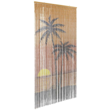 vidaXL rovaros ajtófüggöny pálmafa nyomtatás 90x220 cm bambusz szúnyogháló