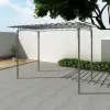 vidaXL Rózsa boltív kerti pavilon acél kerti dekoráció