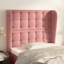 vidaXL Rózsaszín bársony fejtámla szárnyakkal 83 x 23 x 118/128 cm ágy és ágykellék