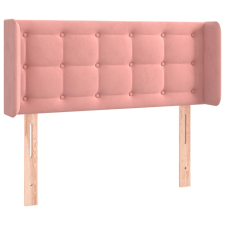 vidaXL rózsaszín bársony fejtámla szárnyakkal 83x16x78/88 cm (3119237) ágy és ágykellék