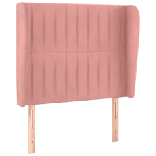 vidaXL rózsaszín bársony fejtámla szárnyakkal 93x23x118/128 cm (3118235) ágy és ágykellék