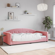 vidaXL rózsaszín bársony kanapéágy 100 x 200 cm ágy és ágykellék