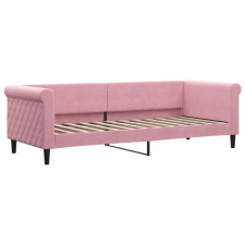 vidaXL rózsaszín bársony kanapéágy 80 x 200 cm (354240) ágy és ágykellék