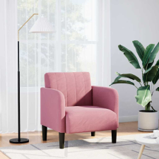vidaXL Rózsaszín bársony kanapészék karfás szék 54 cm bútor