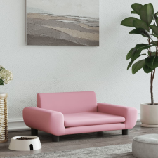 vidaXL Rózsaszín bársony kutyaágy 70 x 45 x 33 cm szállítóbox, fekhely kutyáknak