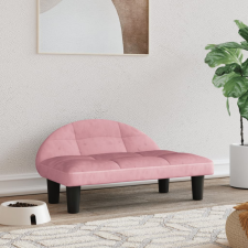 vidaXL rózsaszín bársony kutyaágy 70 x 52 x 30 cm szállítóbox, fekhely kutyáknak