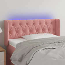vidaXL rózsaszín bársony LED-es fejtámla 103x16x78/88 cm ágy és ágykellék