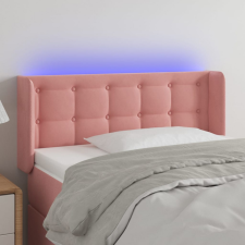vidaXL rózsaszín bársony LED-es fejtámla 103x16x78/88 cm ágy és ágykellék