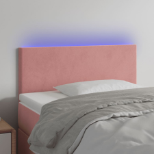 vidaXL rózsaszín bársony LED-es fejtámla 80 x 5 x 78/88 cm ágy és ágykellék