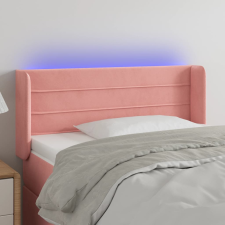 vidaXL rózsaszín bársony LED-es fejtámla 93x16x78/88 cm ágy és ágykellék