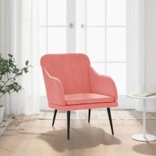 vidaXL Rózsaszín bársonyfotel 63 x 76 x 80 cm bútor