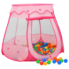 vidaXL rózsaszín gyerekjátszósátor 250 labdával 102 x 102 x 82 cm játszósátor, alagút
