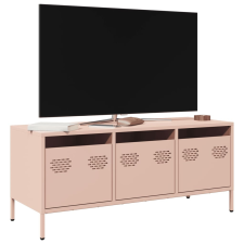 vidaXL rózsaszín hidegen hengerelt acél TV-szekrény 101,5x39x43,5 cm bútor