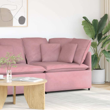 vidaXL rózsaszín moduláris kanapé sarokmodul párnákkal 100 cm bútor