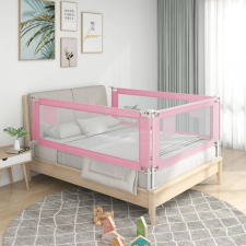 vidaXL rózsaszín szövet biztonsági leesésgátló 90 x 25 cm bababiztonság