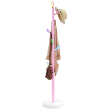 vidaXL rózsaszínű porszórt vas ruhafogas 172 cm bútor