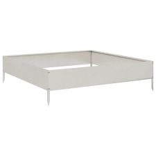 vidaXL rozsdamentes acél kerti magaságyás 100 x 100 x 26 cm (851021) kerti tárolás
